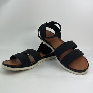 EUC A New Day Black Flat Sandals size 9.5